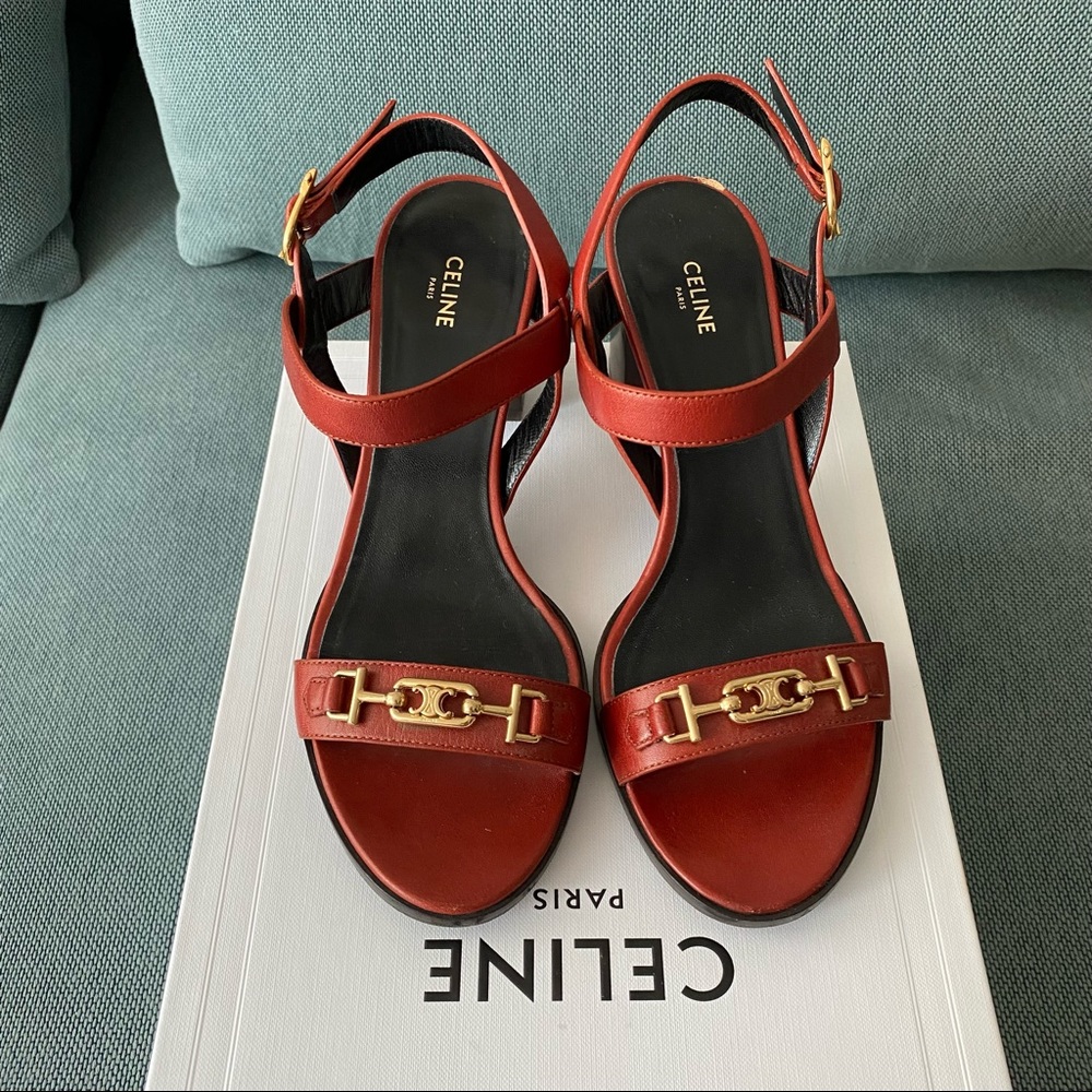 Celine triomphe sandals - size 6.5